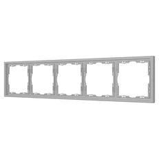 Изображение Рамка 5 постов Arlight NOBE, никель soft-touch 059463(1)